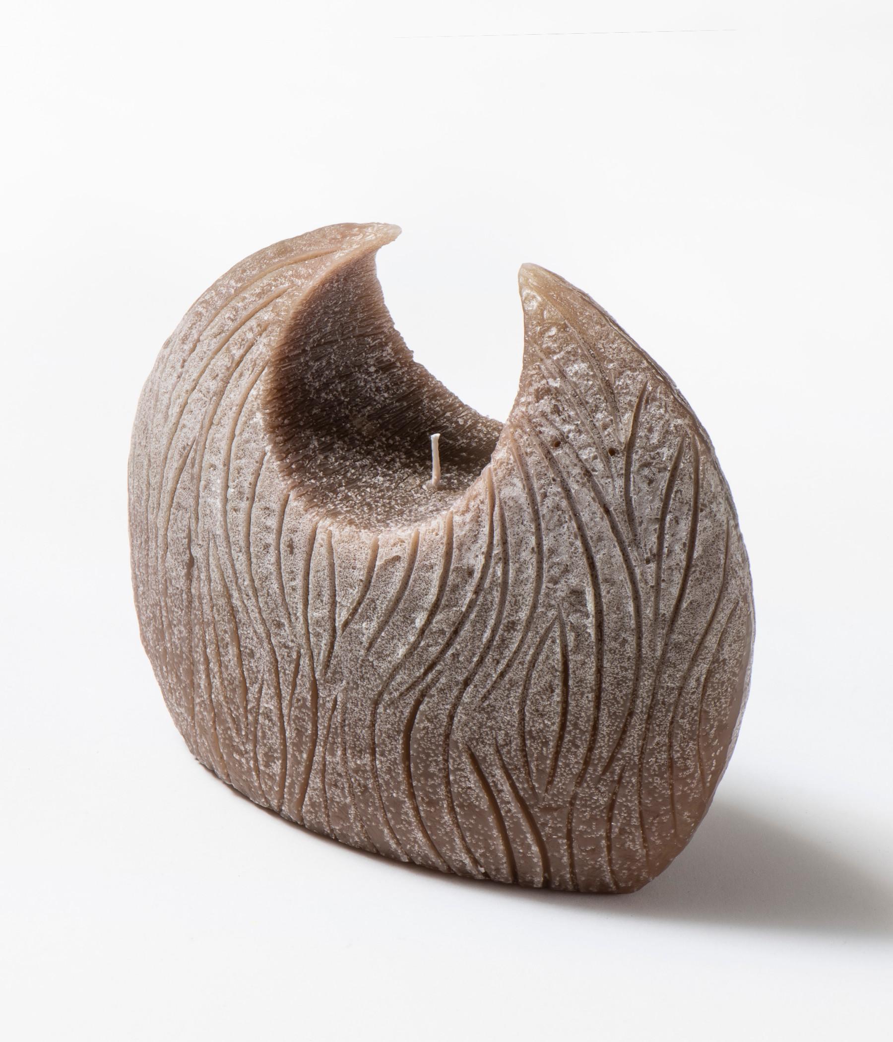 Circle candle - Wood line