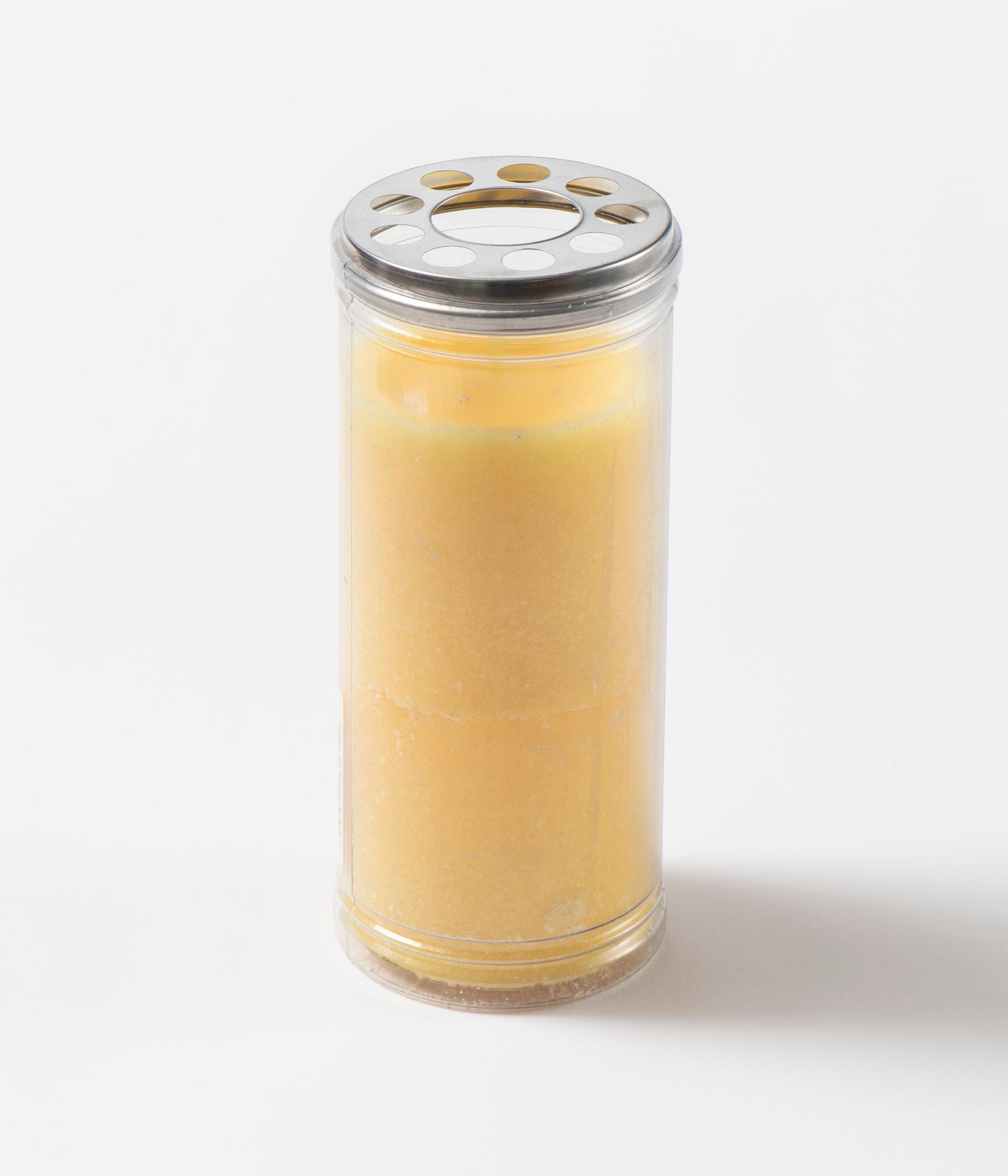 Transparent candle yellow paste