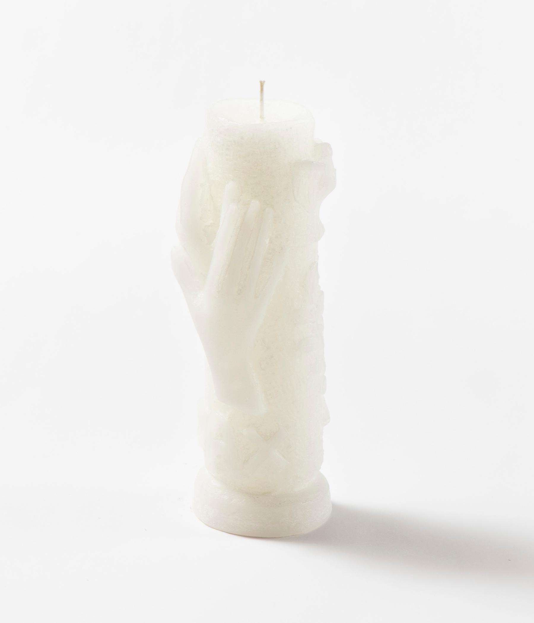 Hands and dove candle - CARVED line