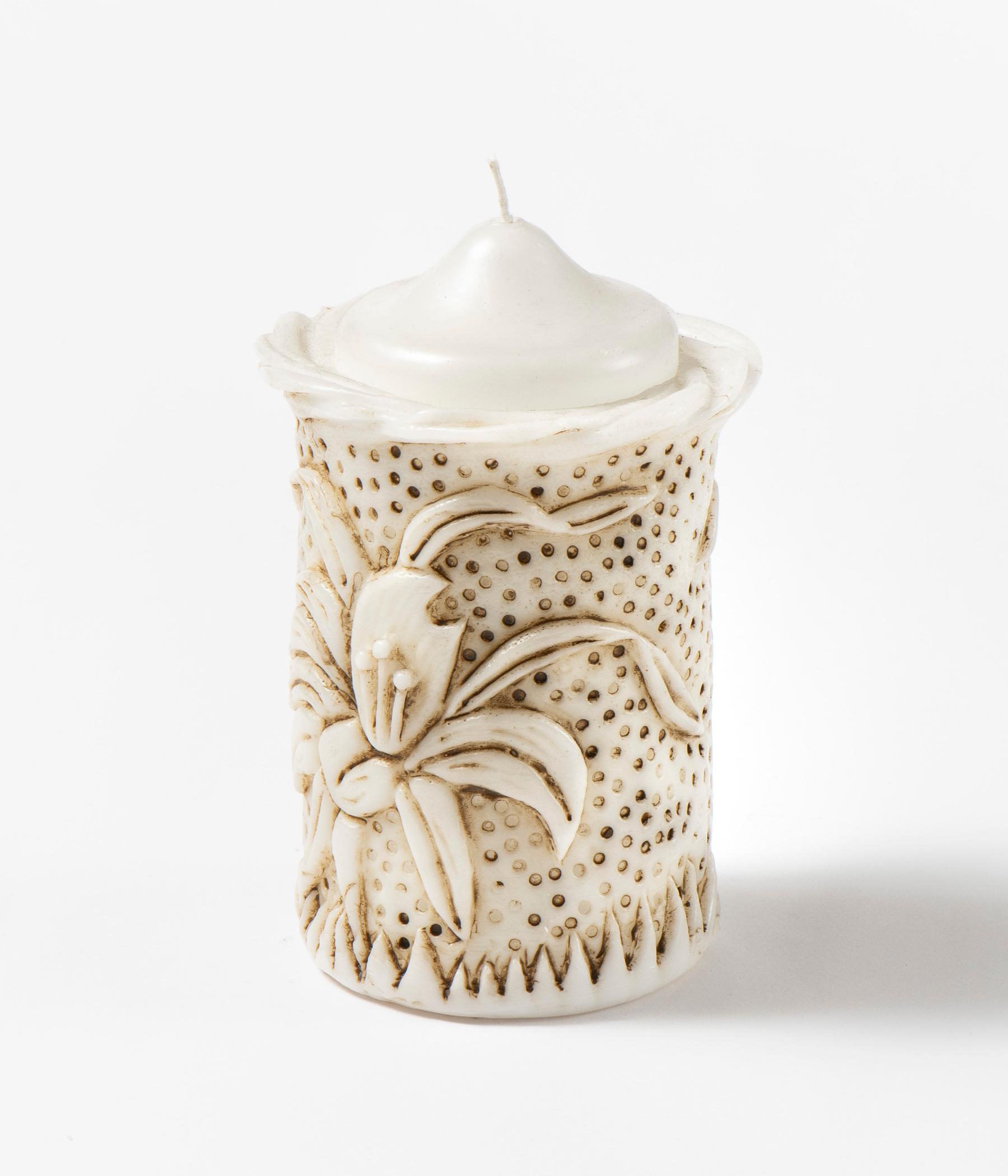 Lily candle - CARVED line