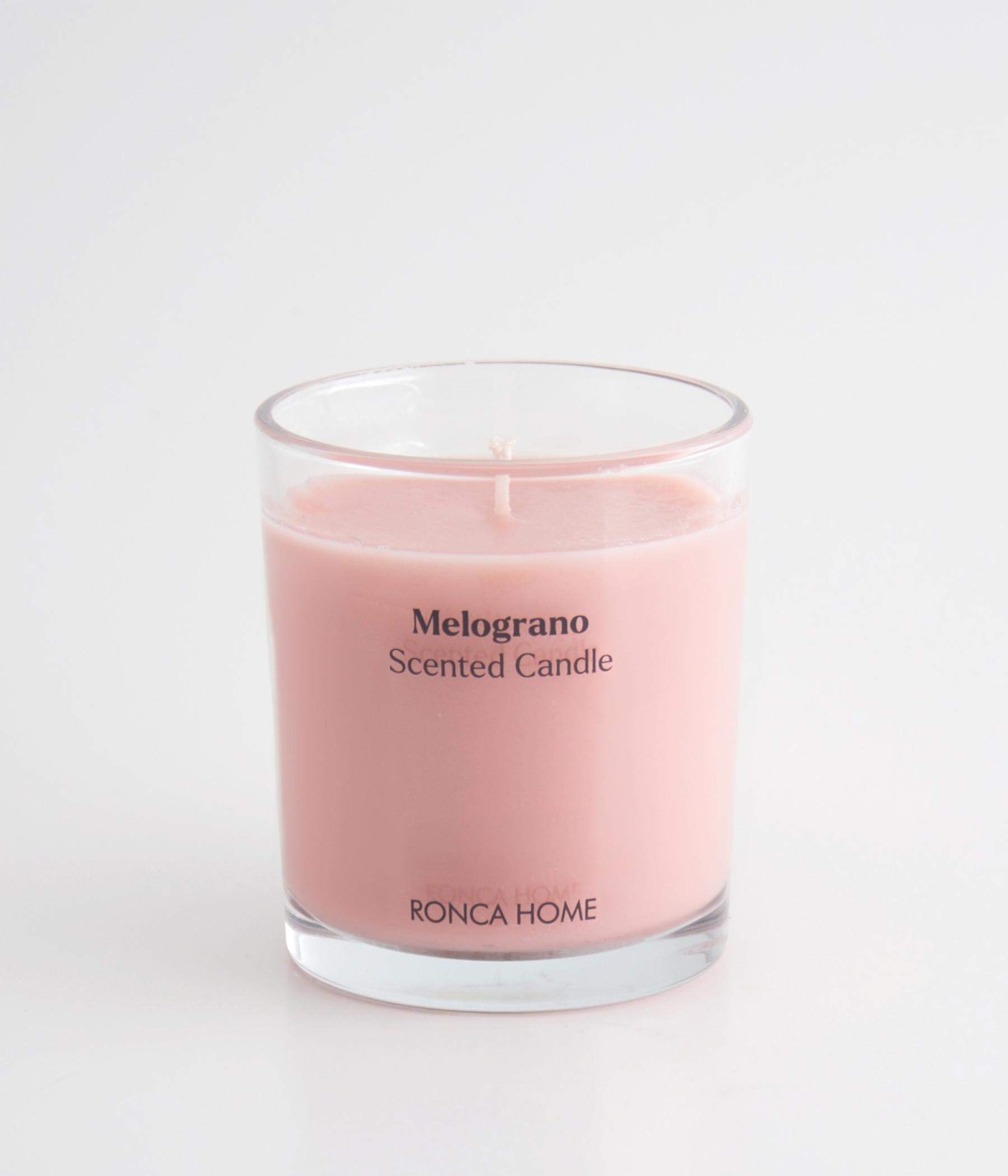 Cylindrical glass candle / Pomegranate - Ronca Home