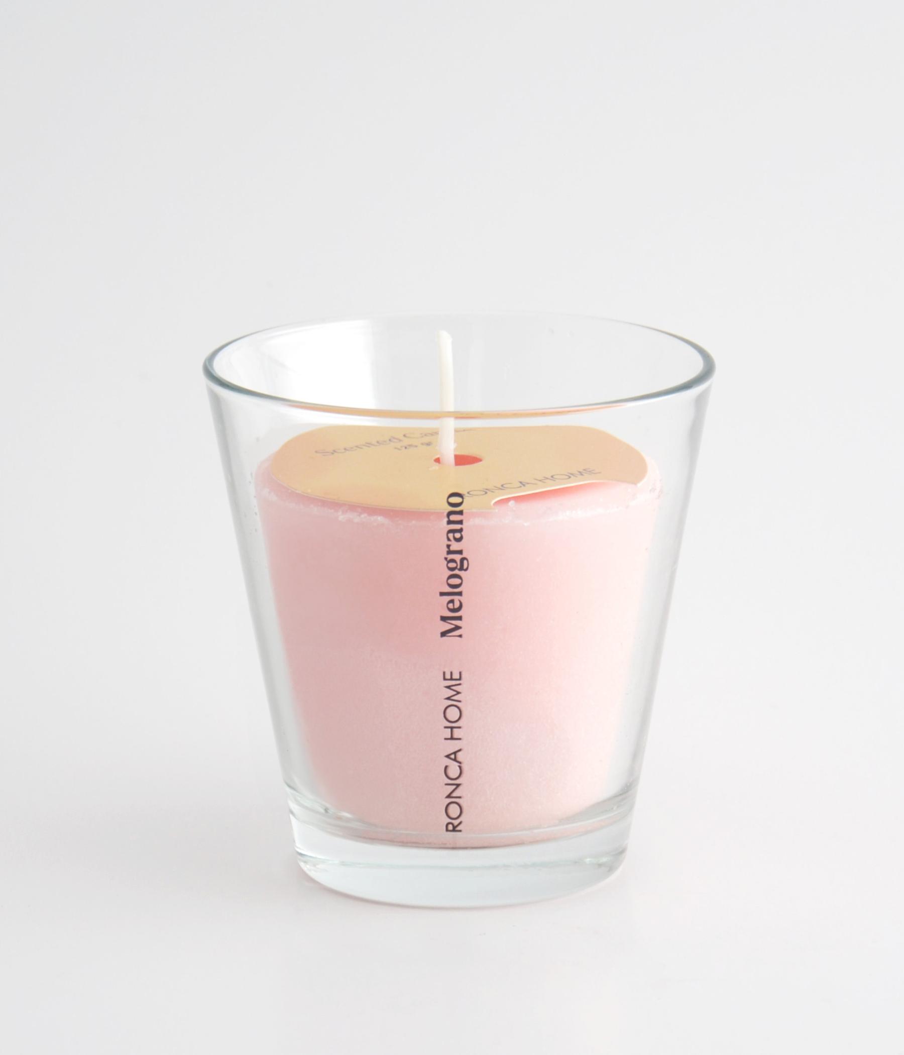 Conycal glass candle / Pomegranate - Ronca Home