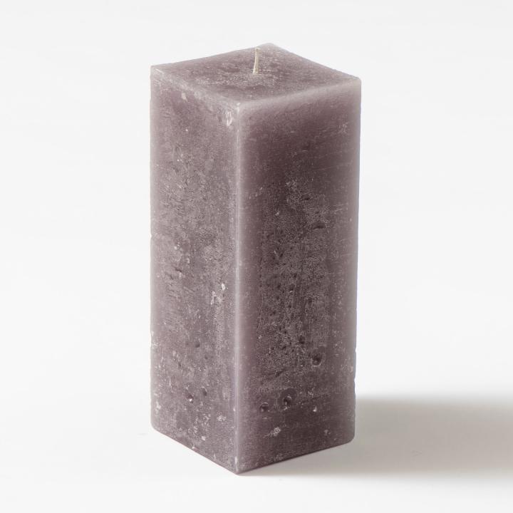 Rustic square candle - MARBLED line