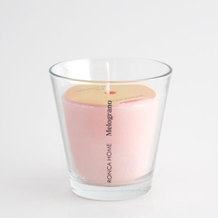Konisch Glas Kerze / Granatapfel - Ronca Home