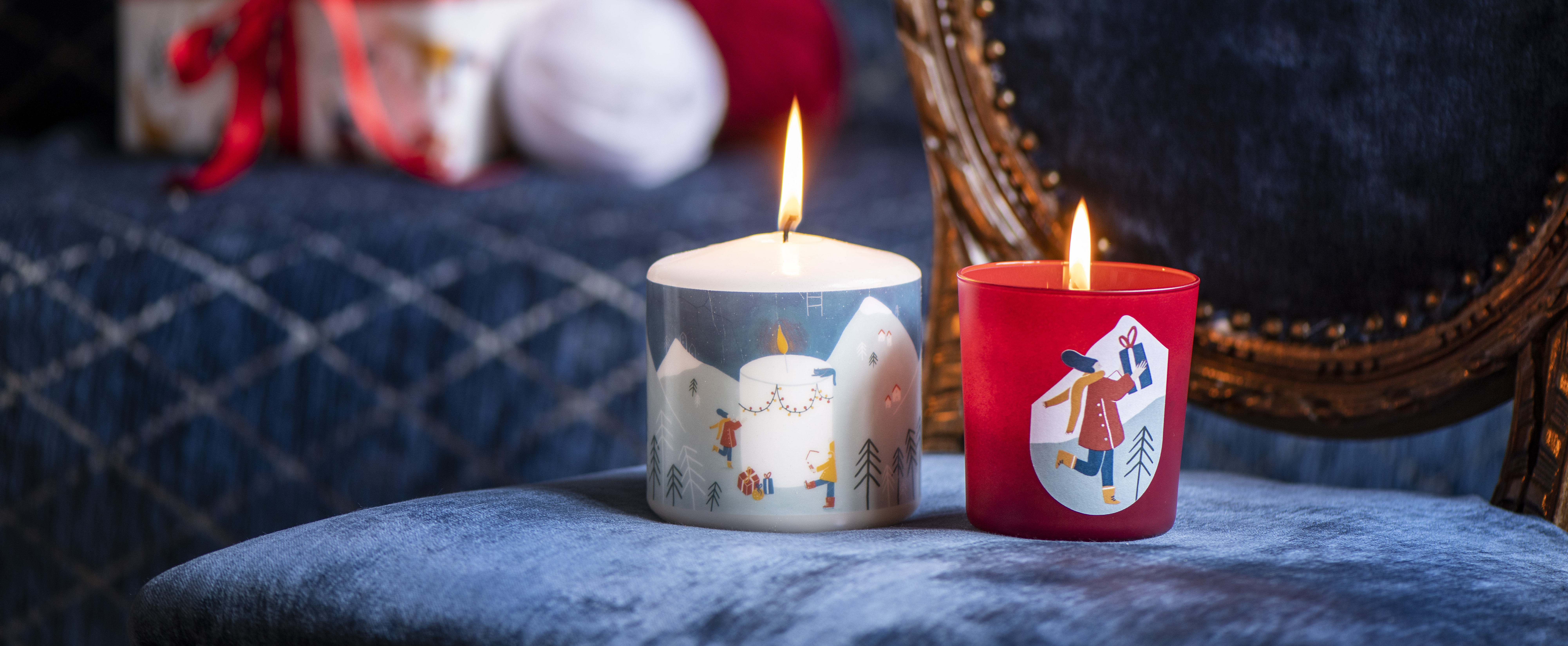 candele natale moderne